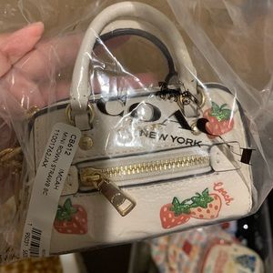 Brand new mini keychain -Coach